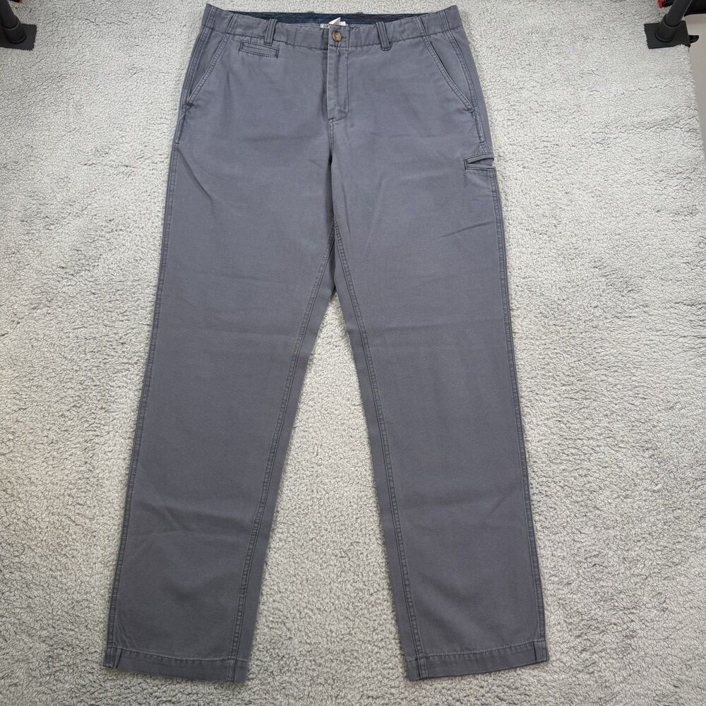 Carbon 2 Cobalt Pants Men's 34x31 Blue Cotton Flat Front Straight Leg‎